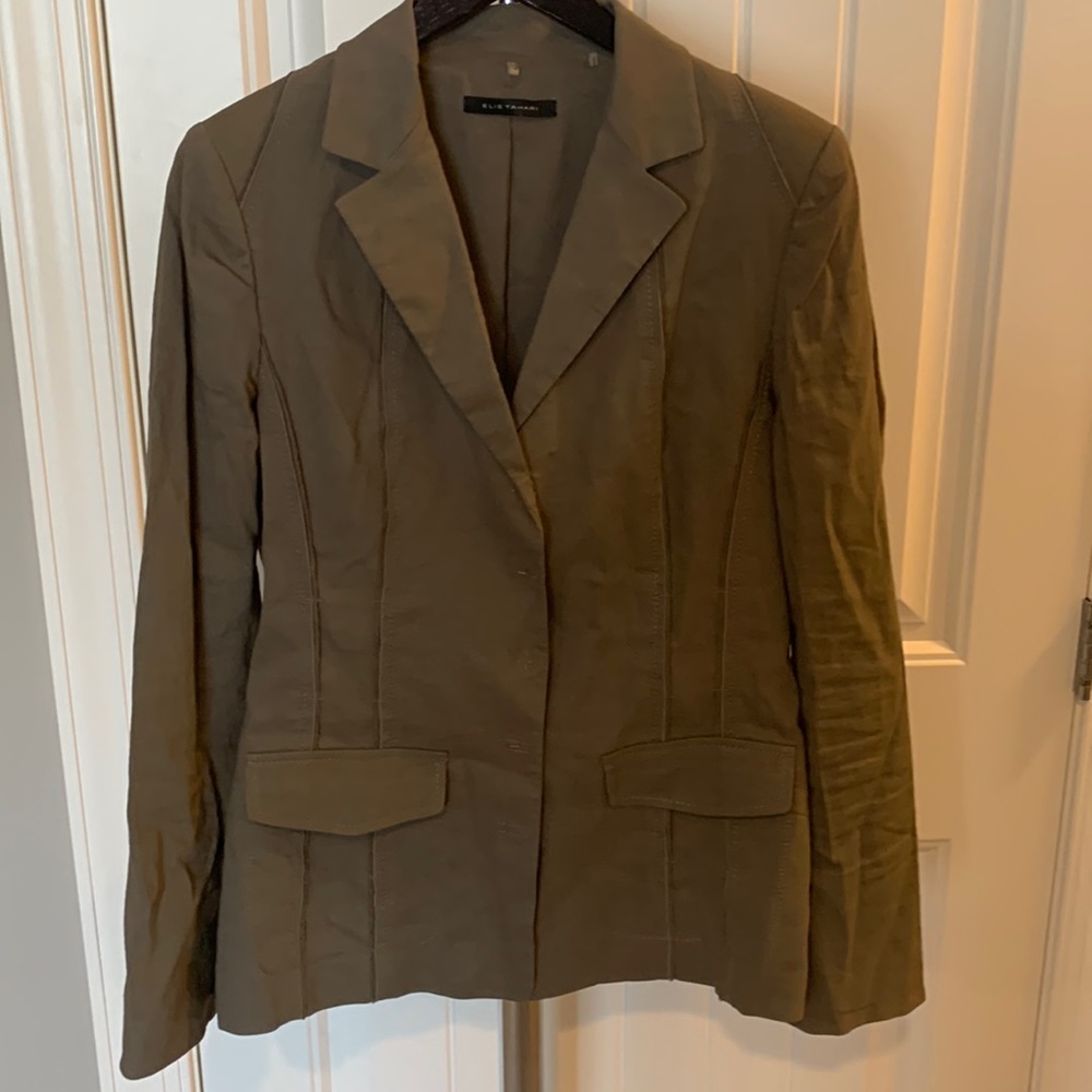 Elie Tahari grey blazer size 12/L